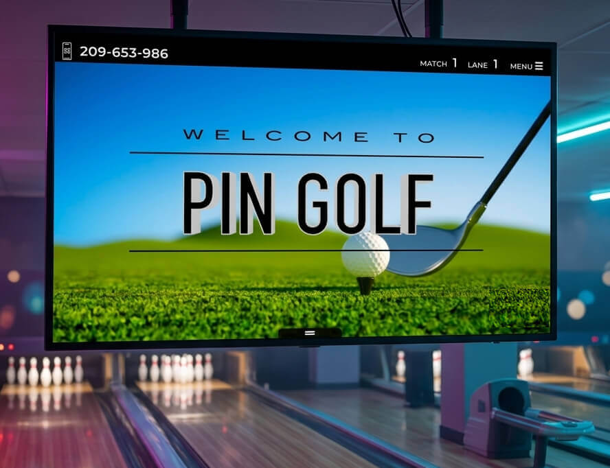 Pin Golf gameplay screen with the current hole and remaining shots