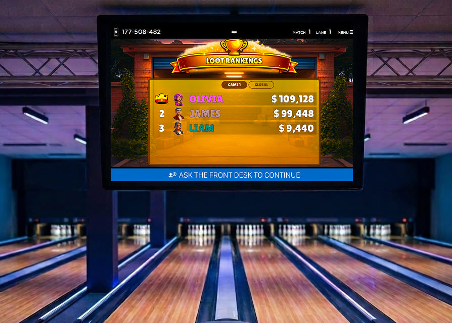 Pin Raiders gameplay screen with the winning player and the opening garage