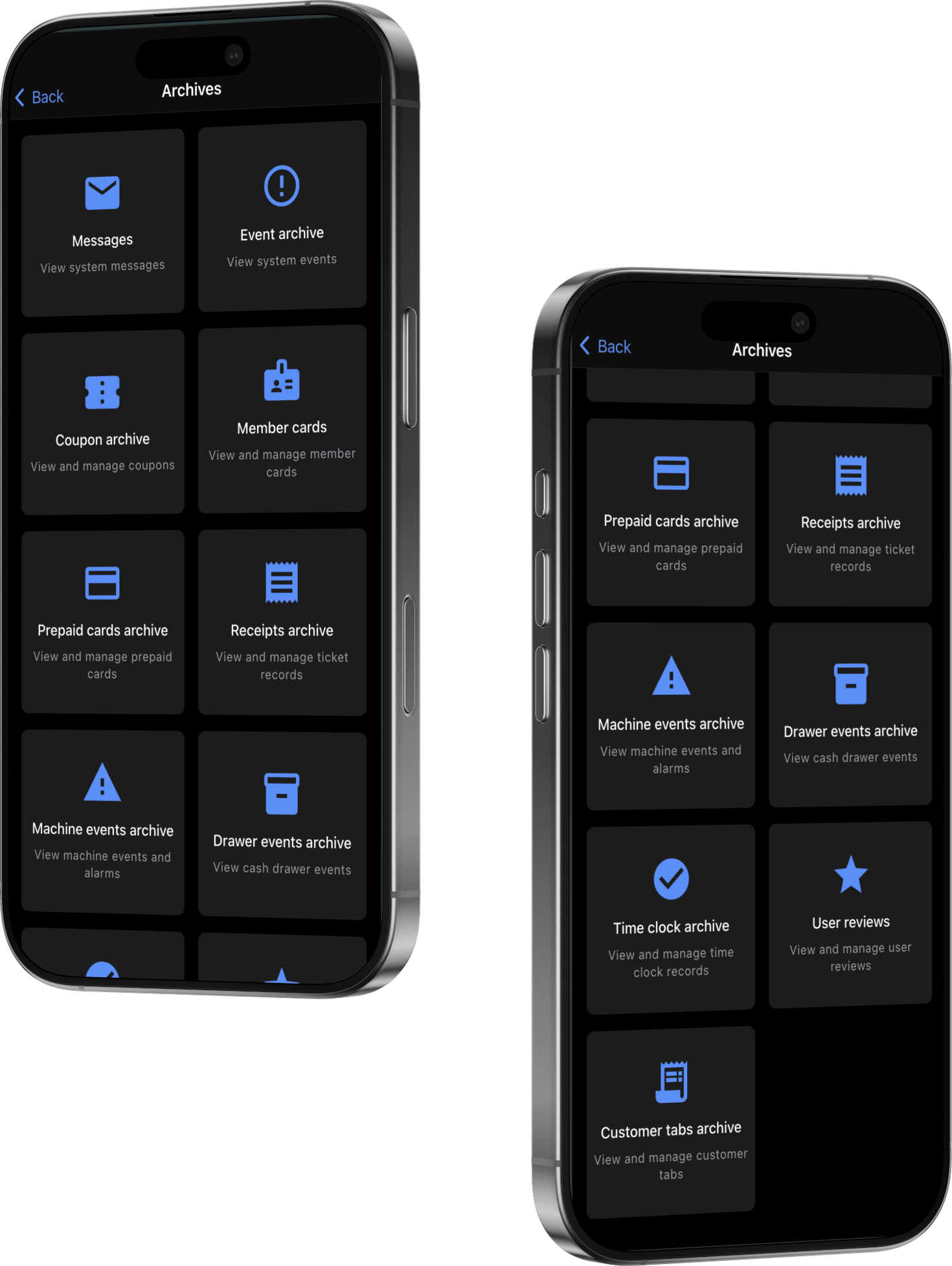 SmartBowl Remote Control archives grid with eleven category cards on desktop